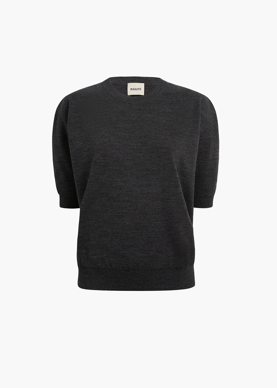 Black sweater on a light gray background