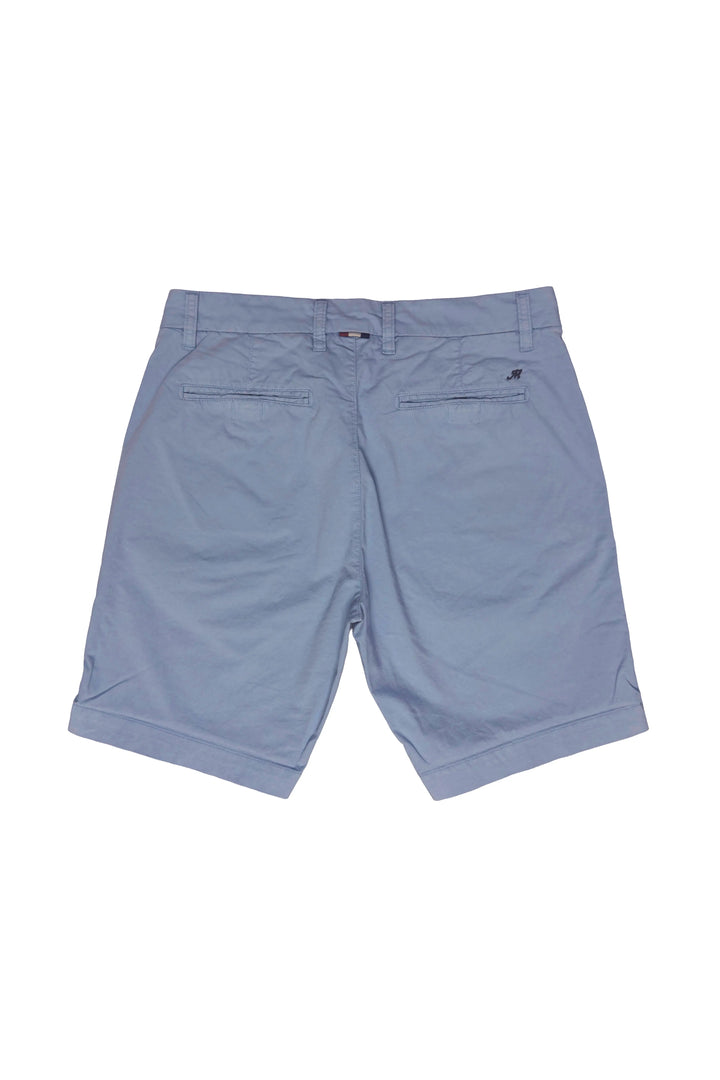 Blue shorts on a white background
