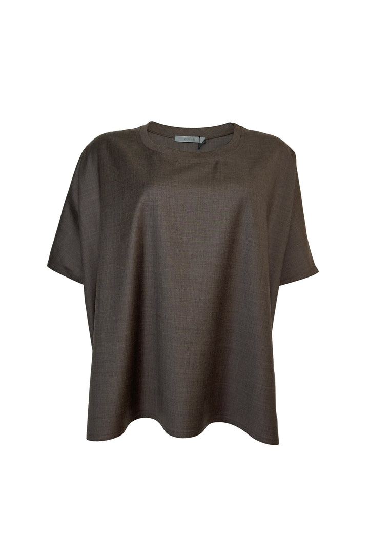 Brown t-shirt on a white background