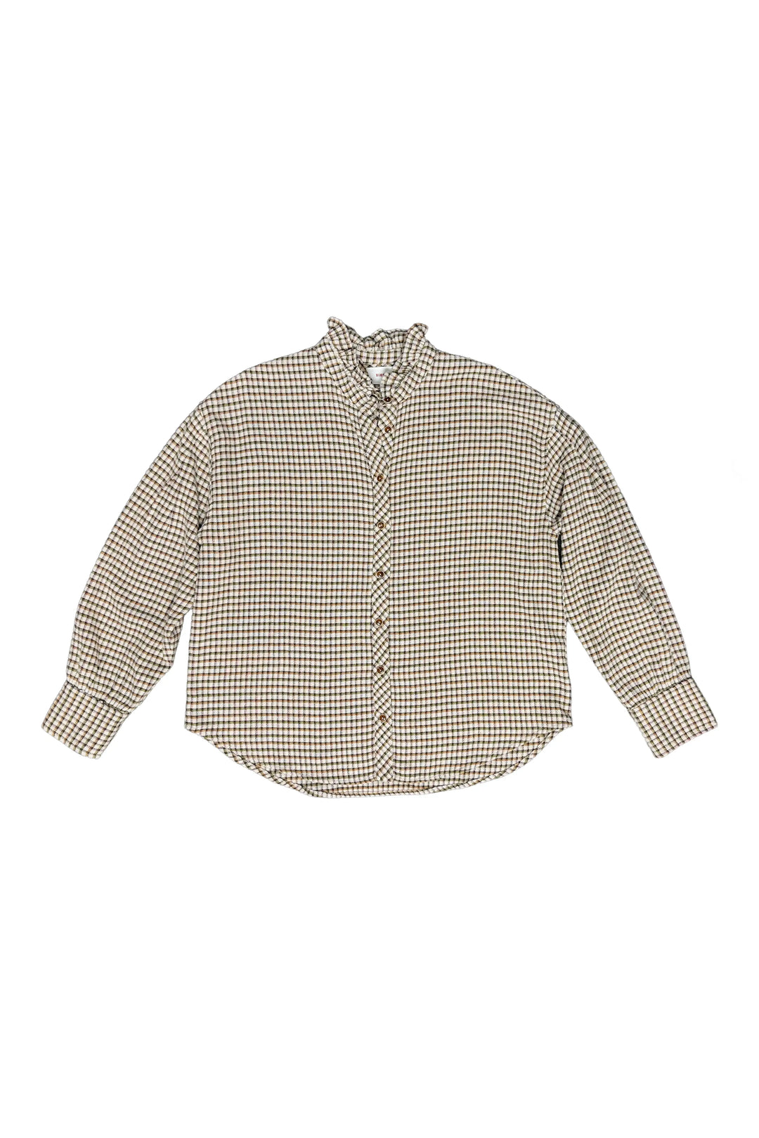 Checkered shirt on a white background