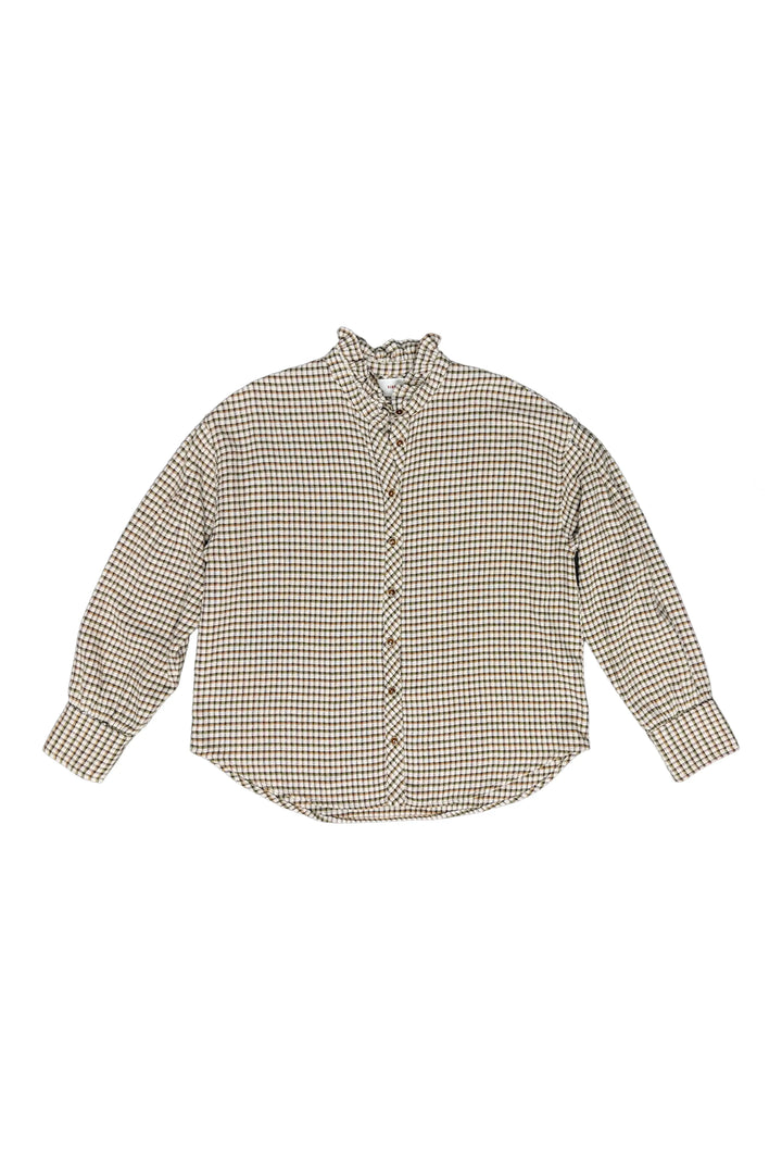 Checkered shirt on a white background