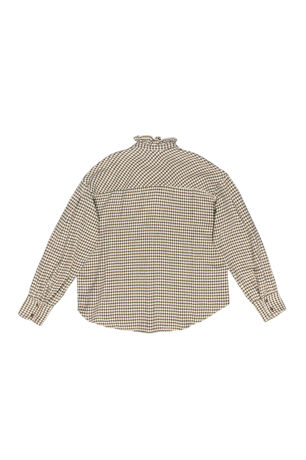 Checkered shirt on a white background