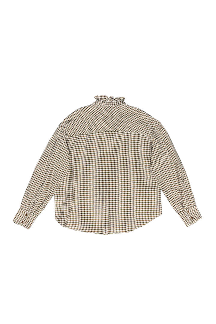 Checkered shirt on a white background