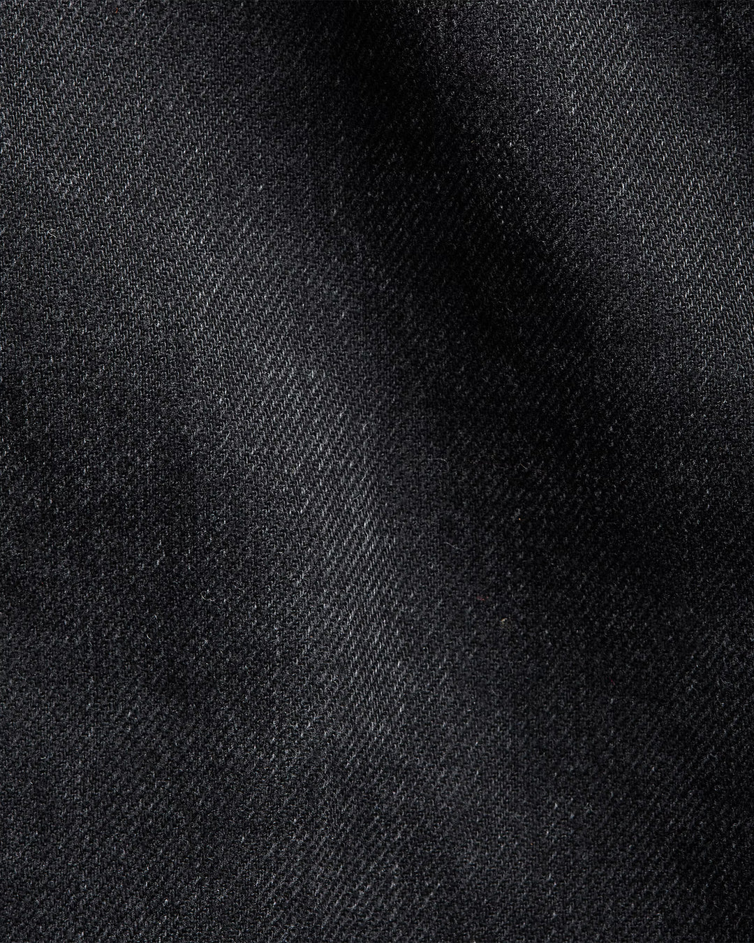 Close-up of black denim fabric texture