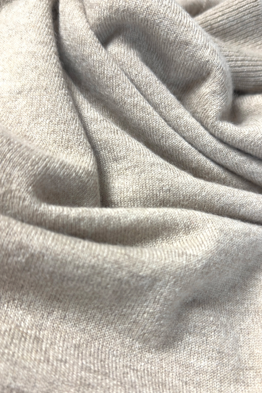 Close-up of gray fabric with visible texture
