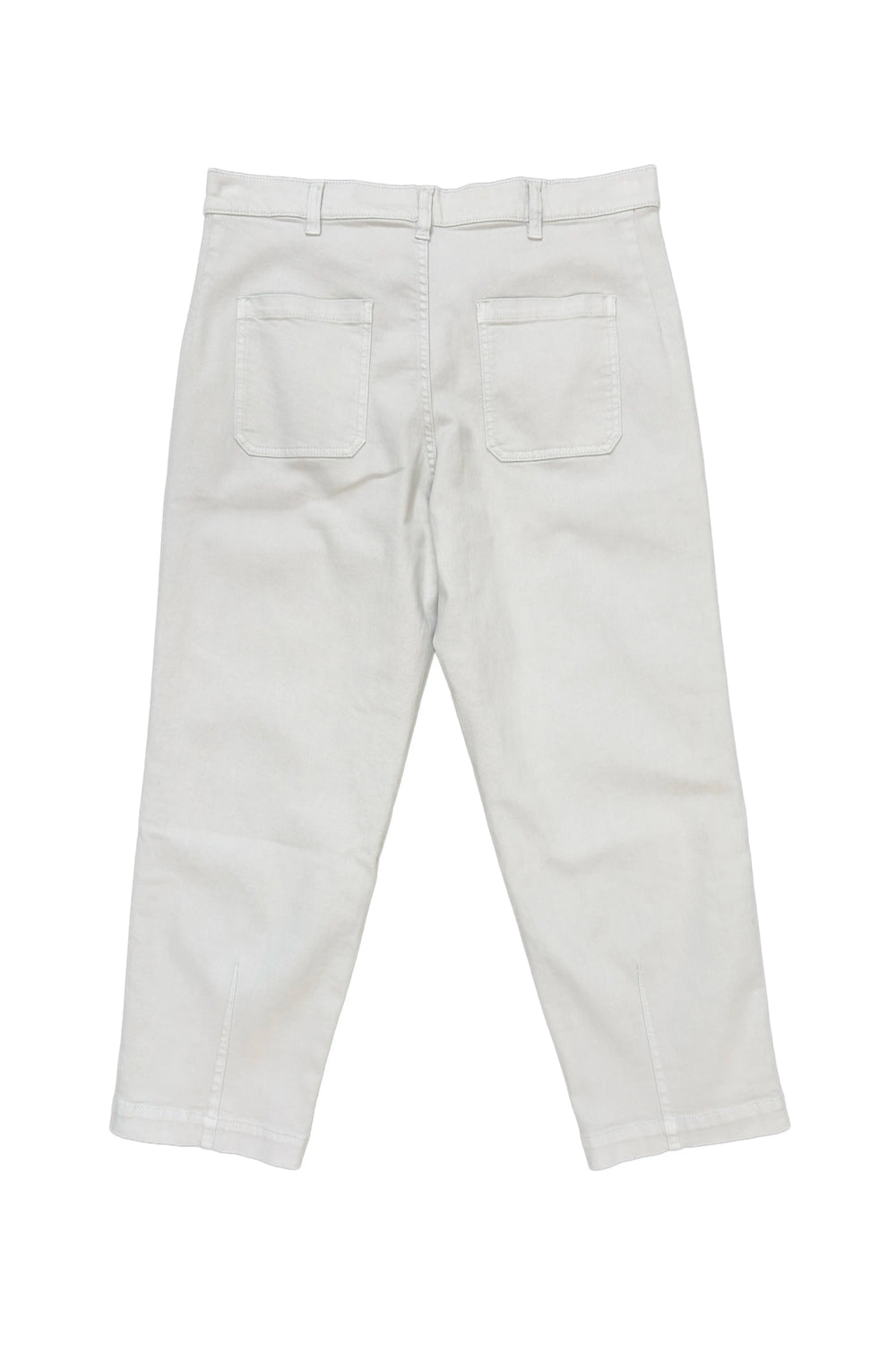 White pants on a white background