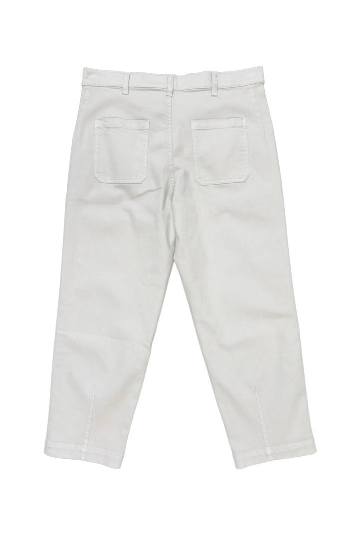 White pants on a white background