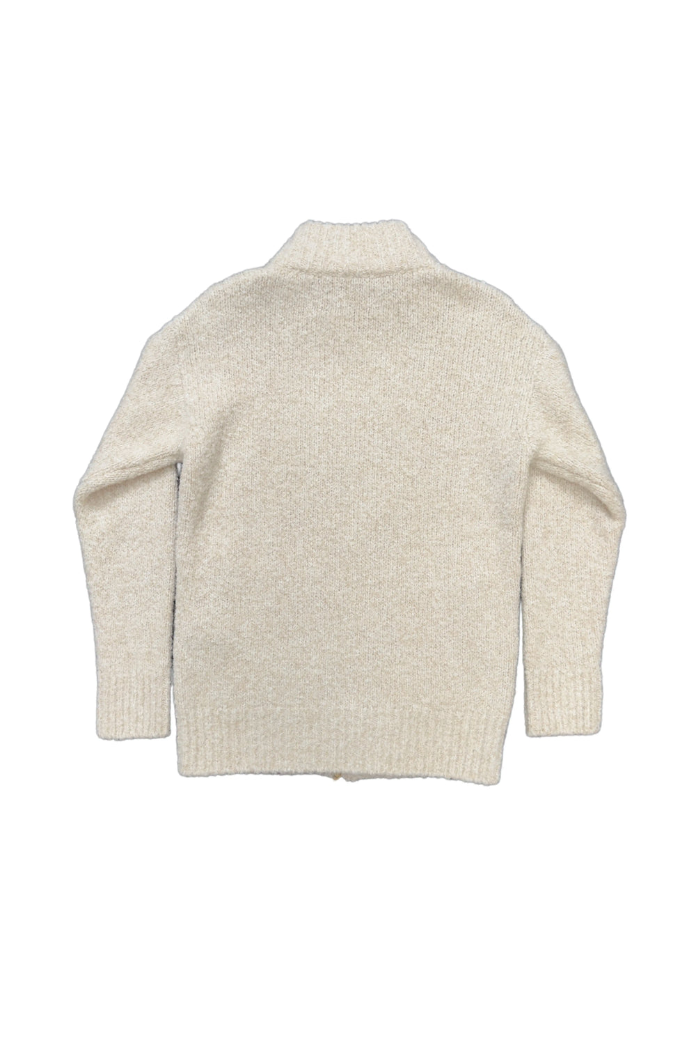 Beige sweater on a white background