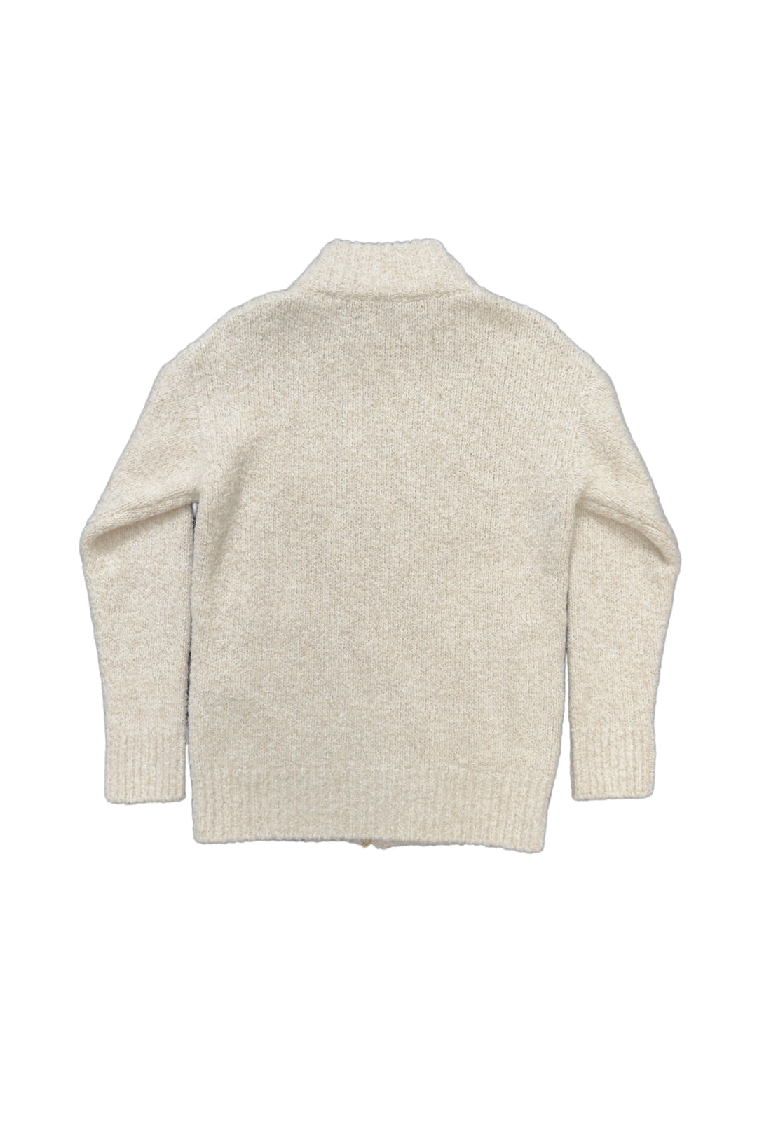 Beige sweater on a white background