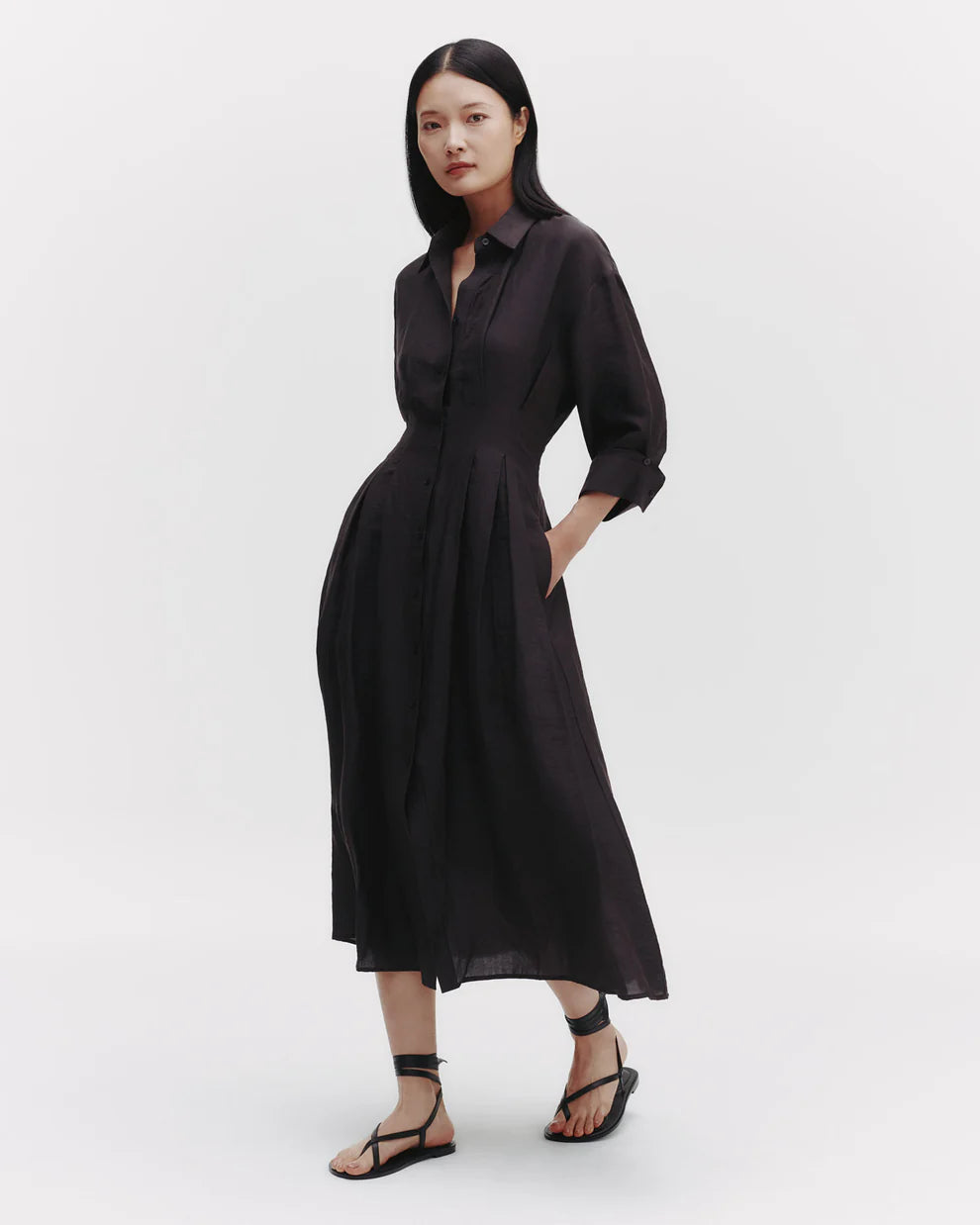 TWP M DRESS IN DELAVE LINEN