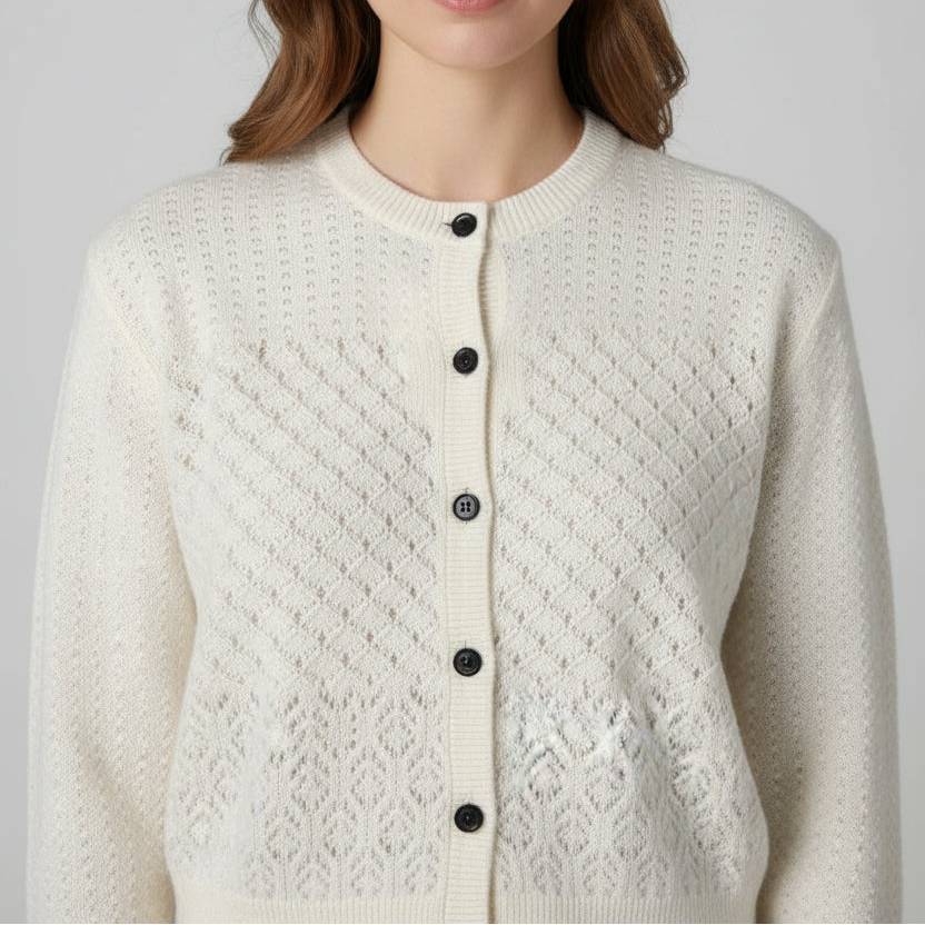 MARIA MCMANUS HONEYCOMB CARDIGAN