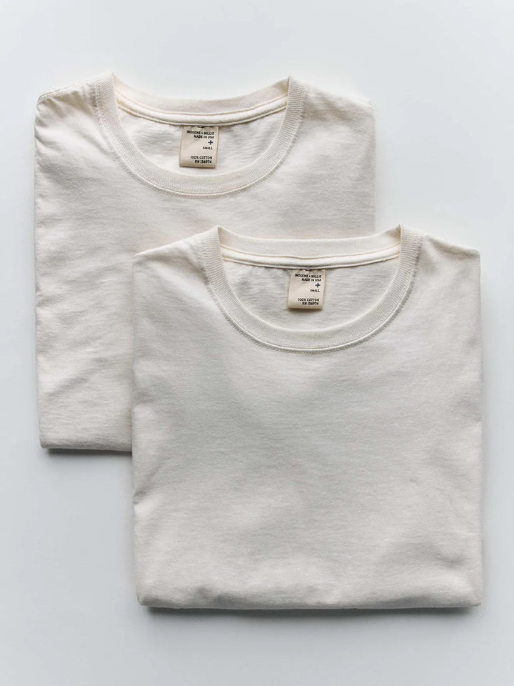IMOGENE+WILLIE 2 PACK COTTON T-SHIRT