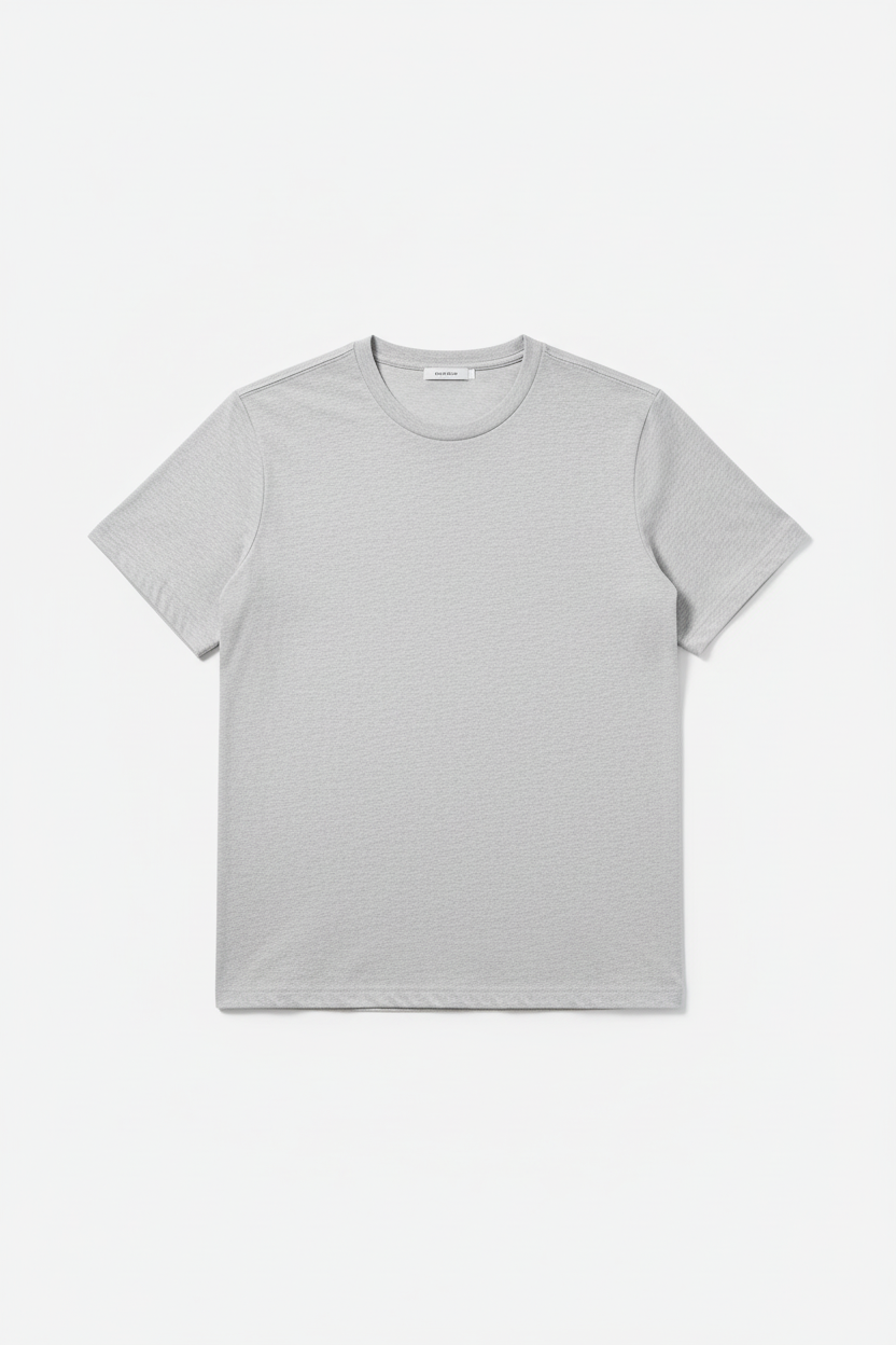 Gray t-shirt on a white background