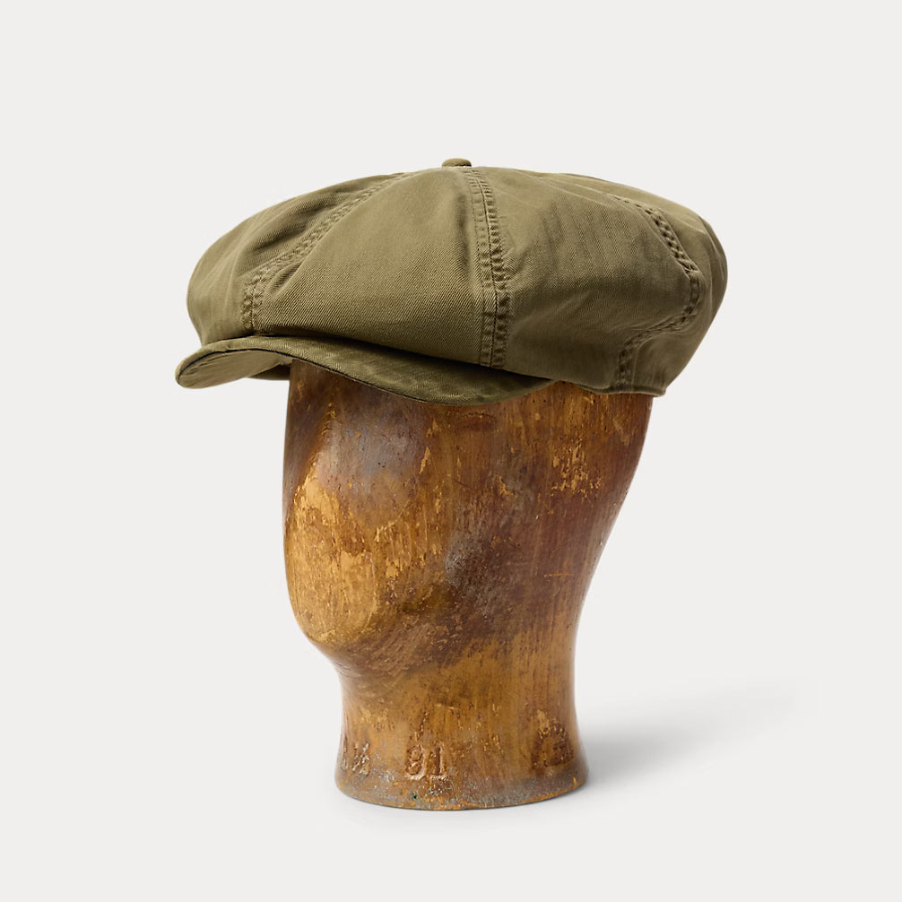 RRL TWILL NEWSBOY CAP – Lawrence Covell RRL TWILL NEWSBOY CAP – Lawrence Covell