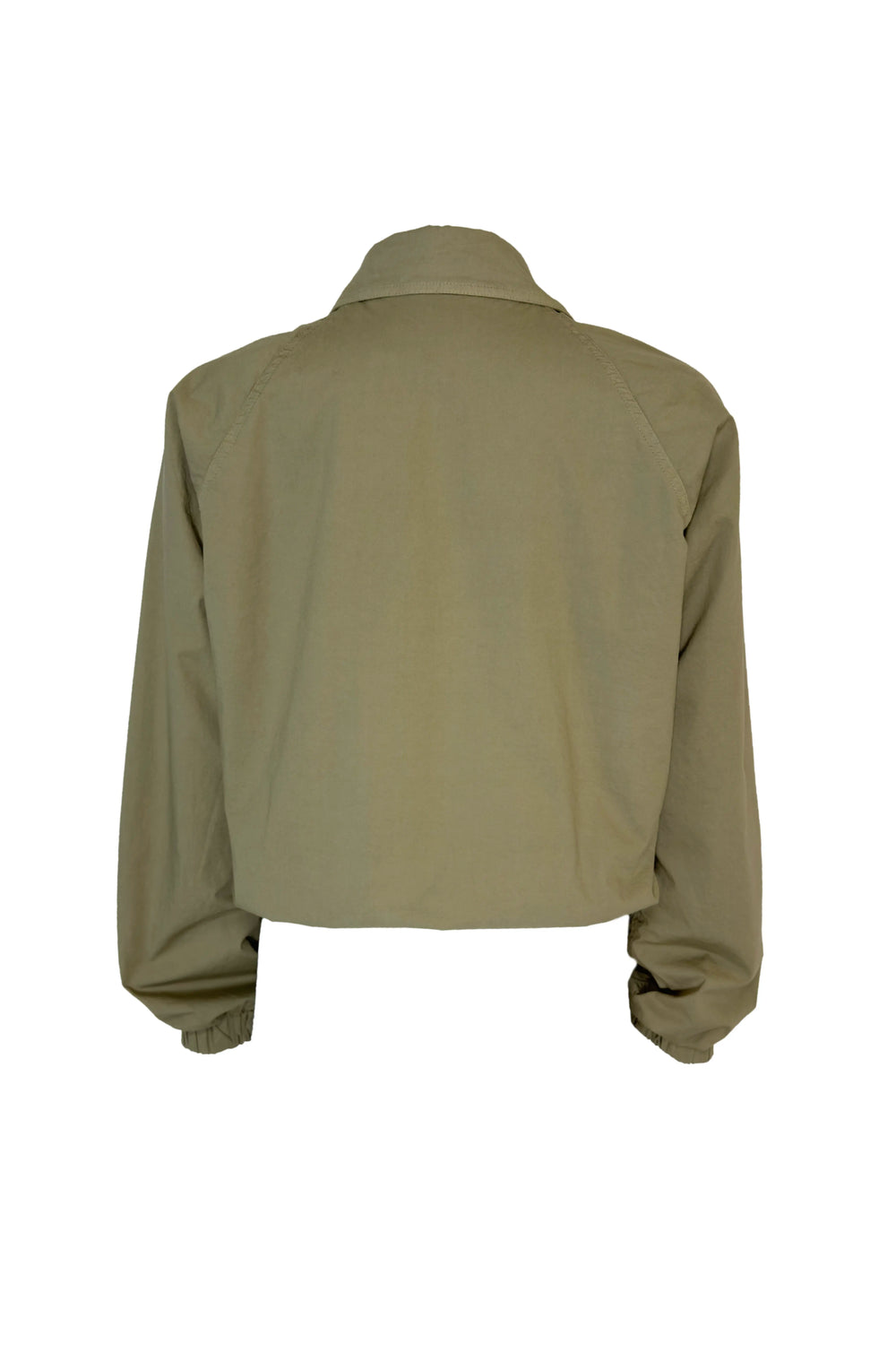 Green jacket on a white background