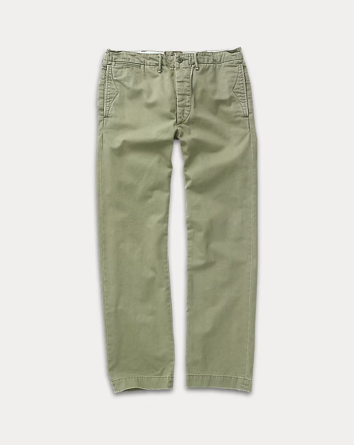 Green pants on a white background