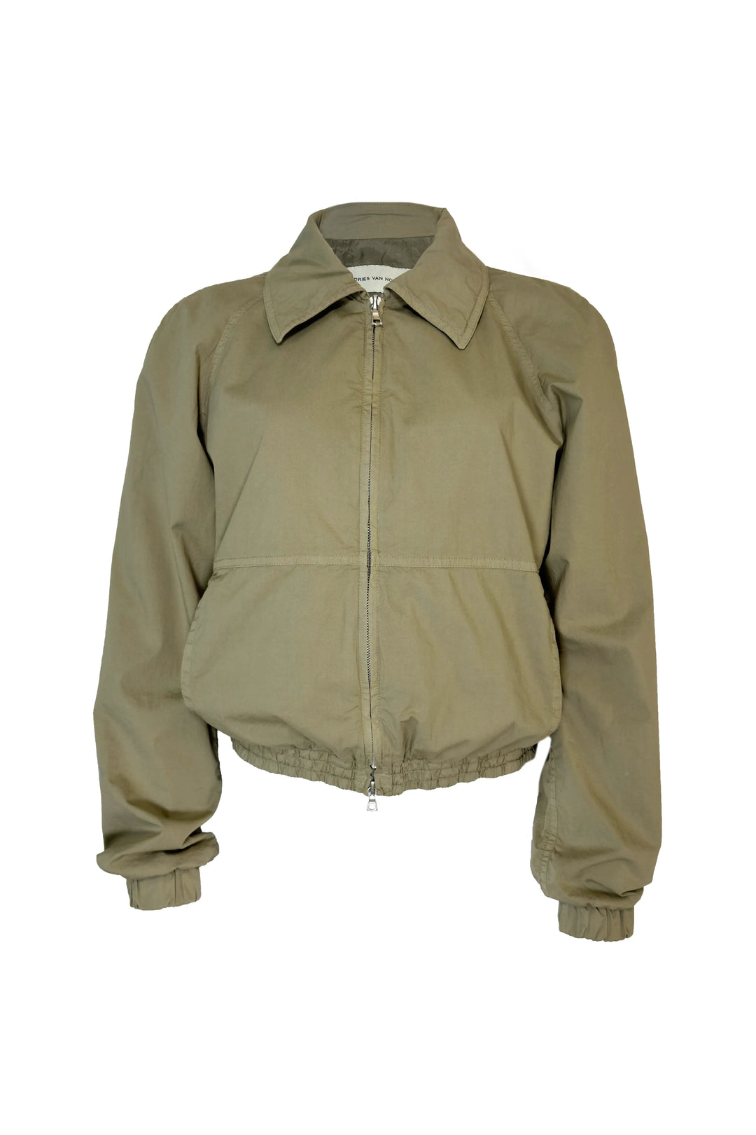 Khaki jacket on a white background