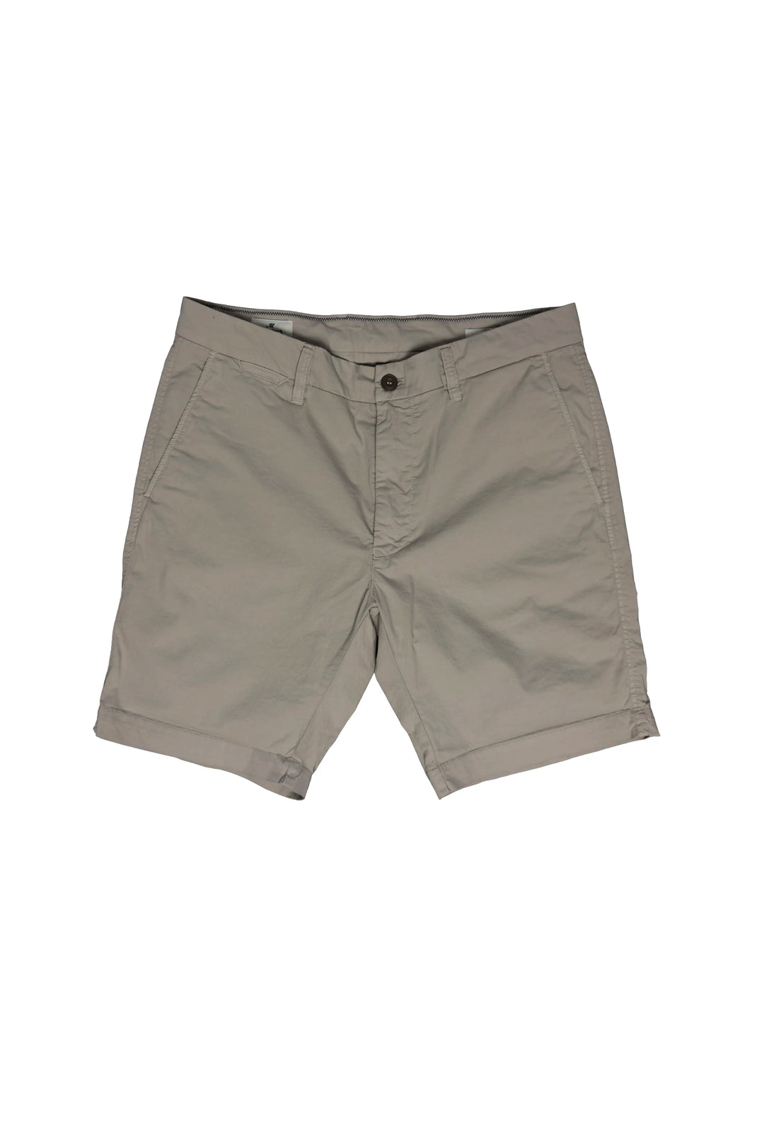 Khaki shorts on a white background
