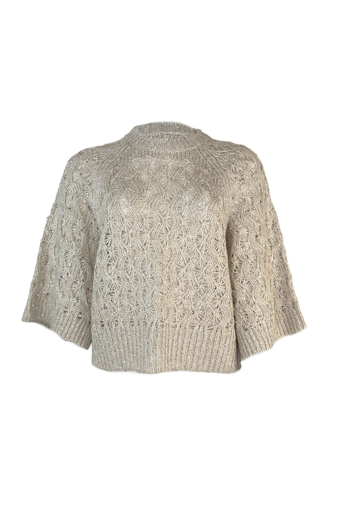 Knitted cardigan on a white background