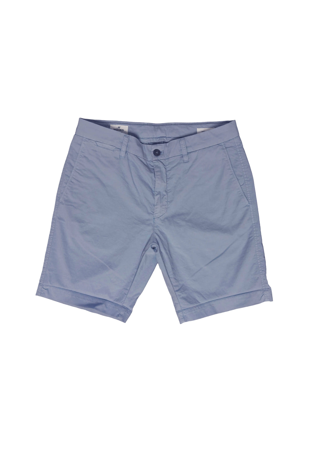 Light blue shorts on a white background