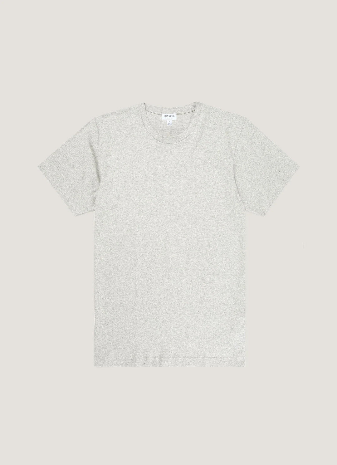 Light gray t-shirt on a light gray background