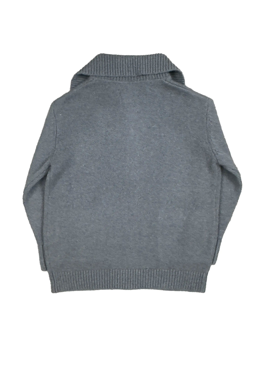 Gray sweater vest on a white background