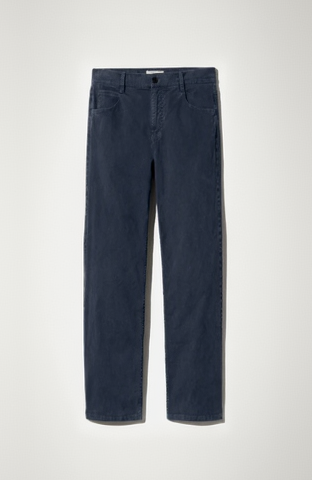 Navy blue pants on a white background