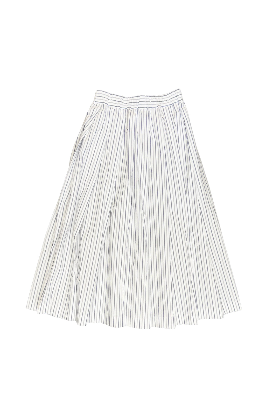 Striped skirt on a white background