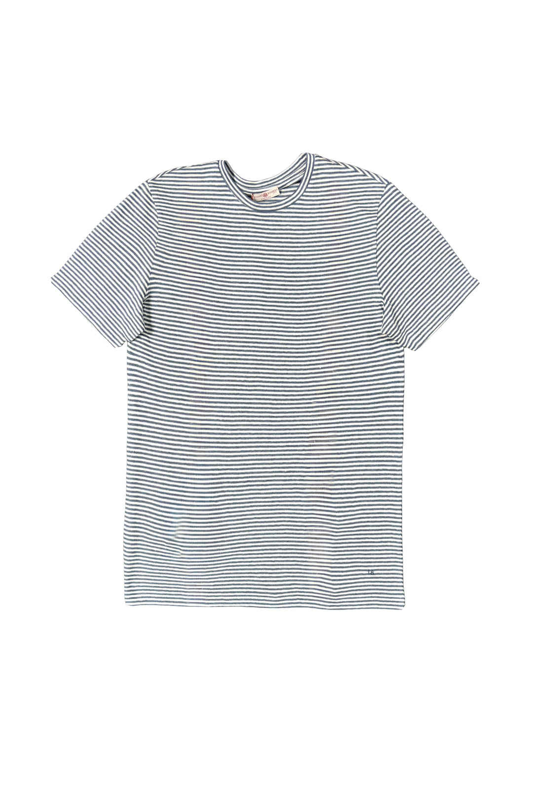 Striped t-shirt on a white background