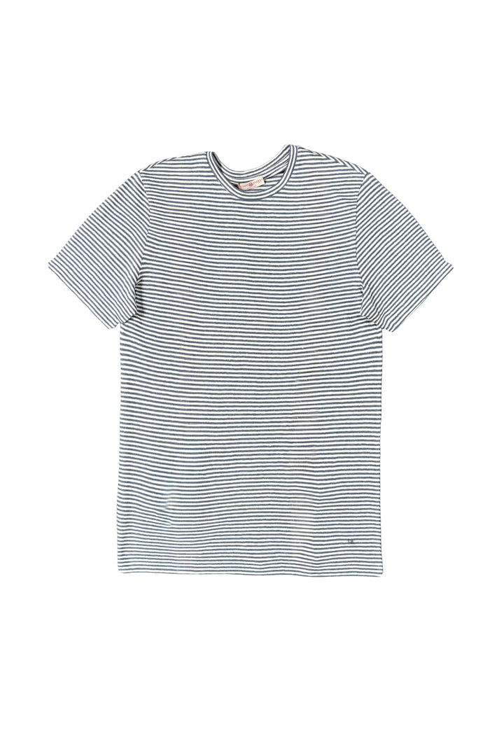 Striped t-shirt on a white background