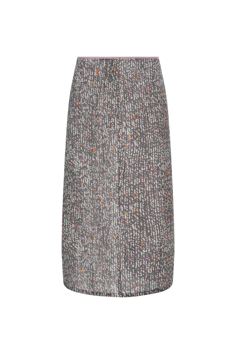 Textured gray skirt on a white background