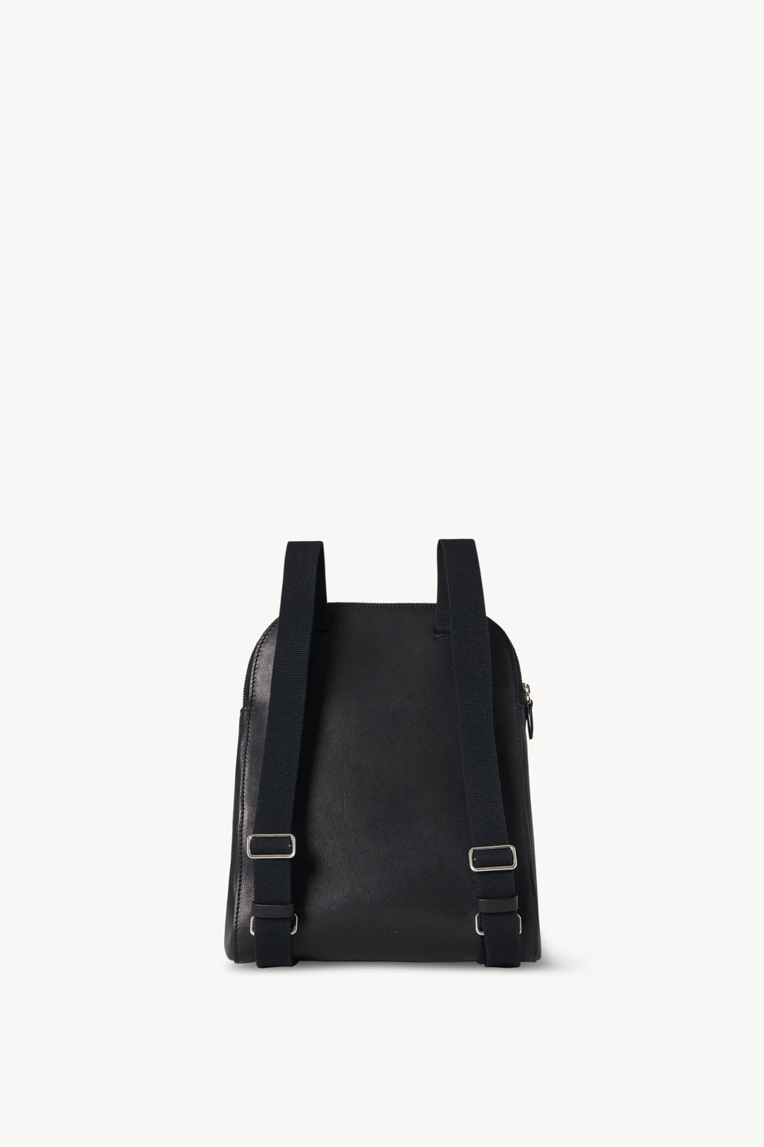 Black backpack on a white background