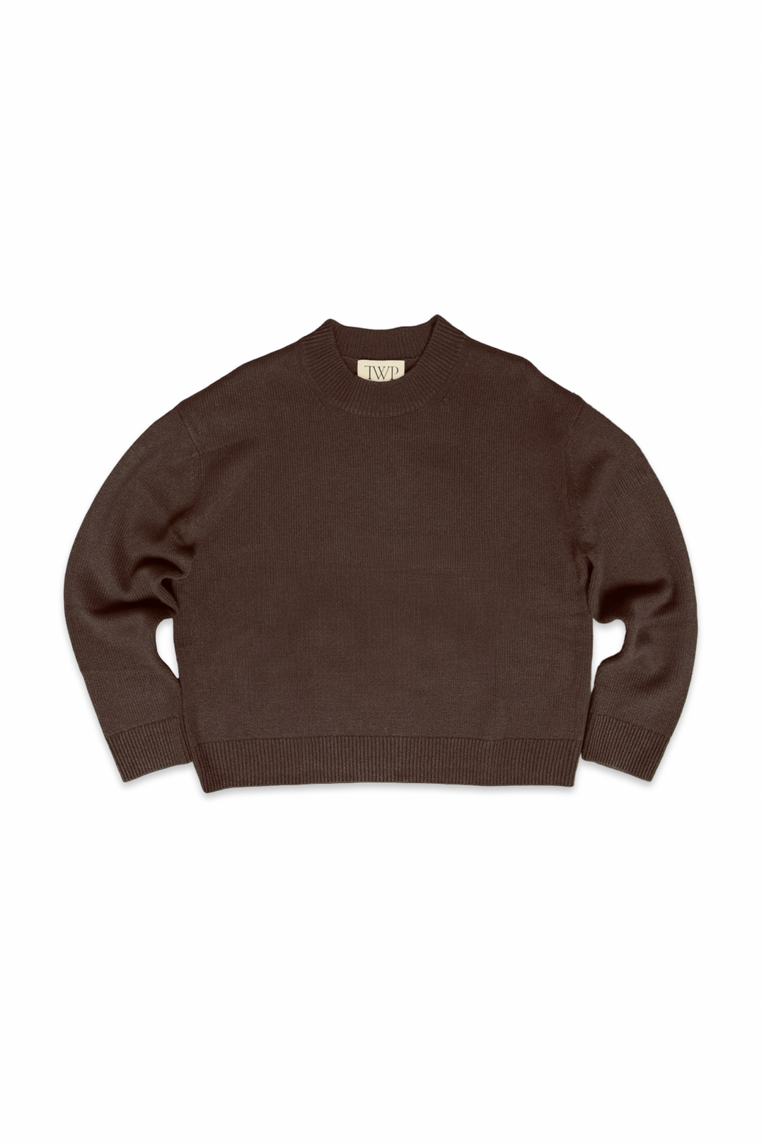 Brown sweater on a white background