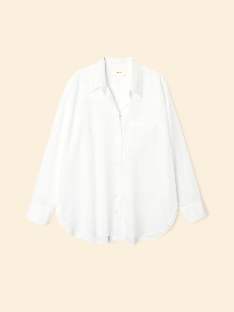 White blouse on a beige background