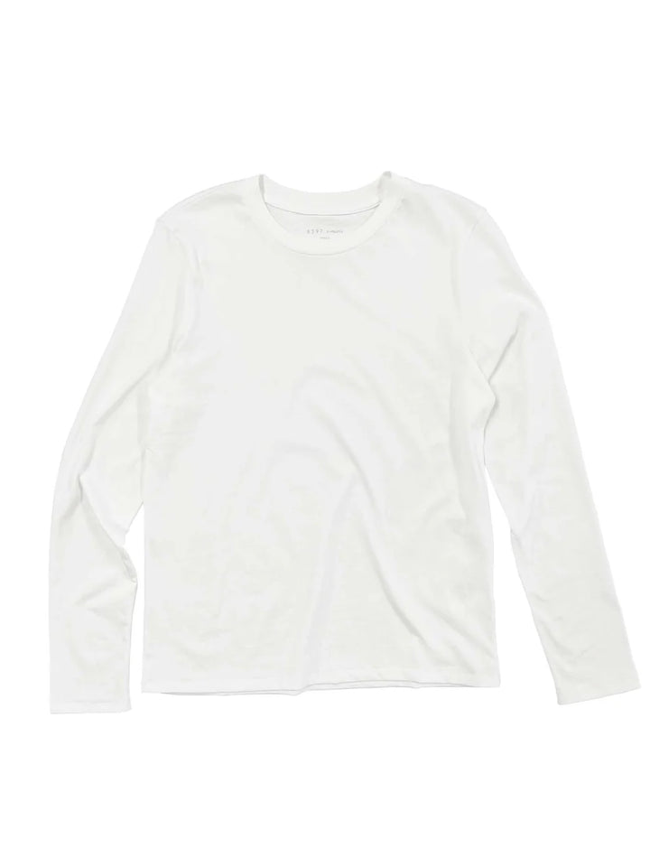 White long-sleeve shirt on a white background
