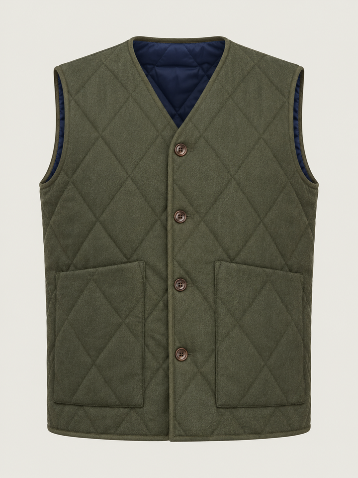 HARTFORD VINCE ARMY QUILTED VEST