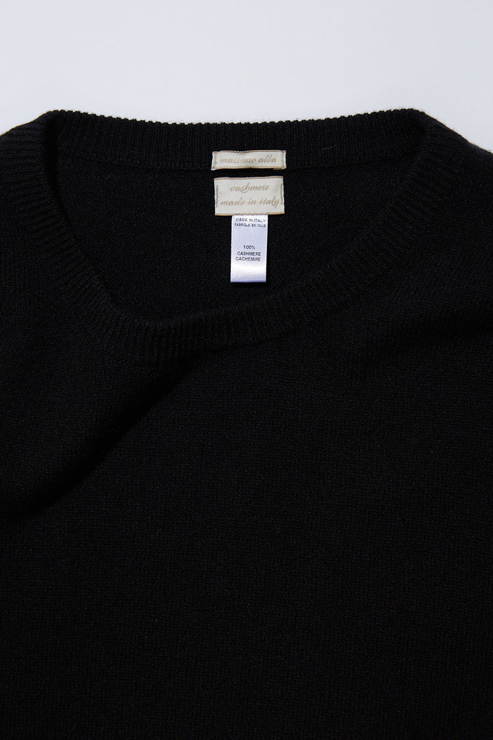 Massimo Alba Kane Cashmere Crewneck in Black