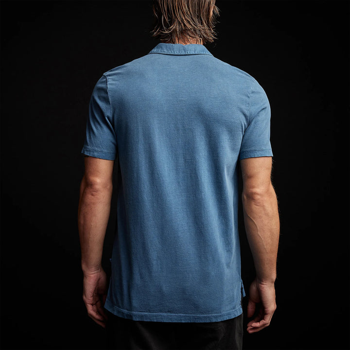 JAMES PERSE SUEDED JERSEY POLO