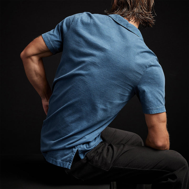 JAMES PERSE SUEDED JERSEY POLO