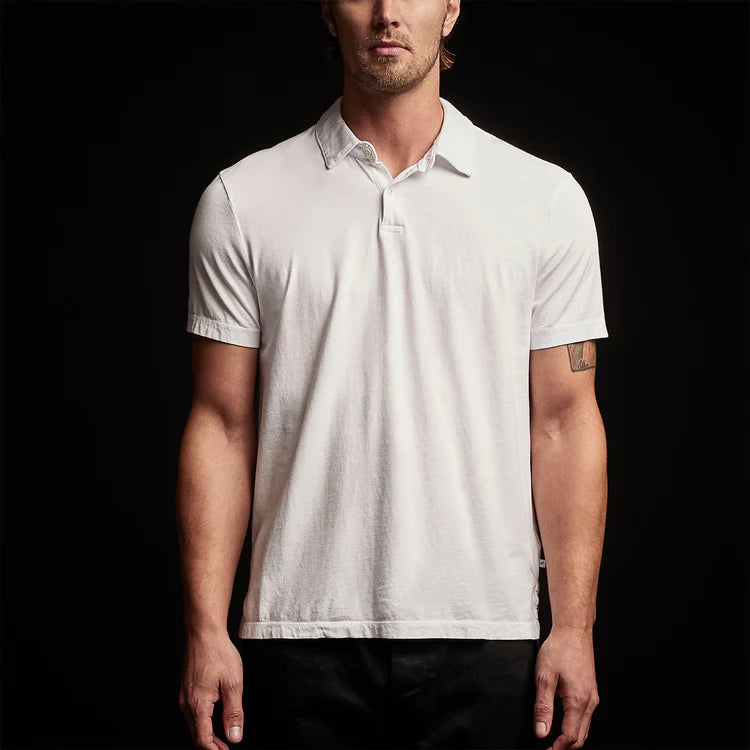 JAMES PERSE SUEDED JERSEY POLO
