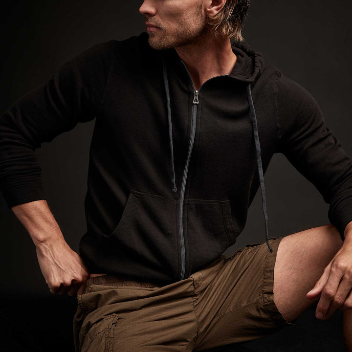 JAMES PERSE VINTAGE FRENCH TERRY ZIP UP HOODIE