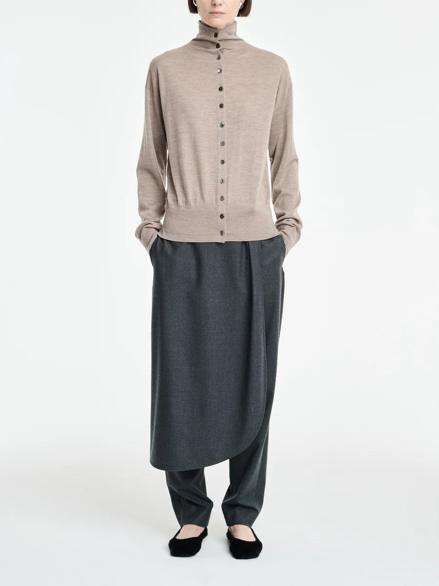 MARIZ MCMANUS MOCK NECK CARDIGAN