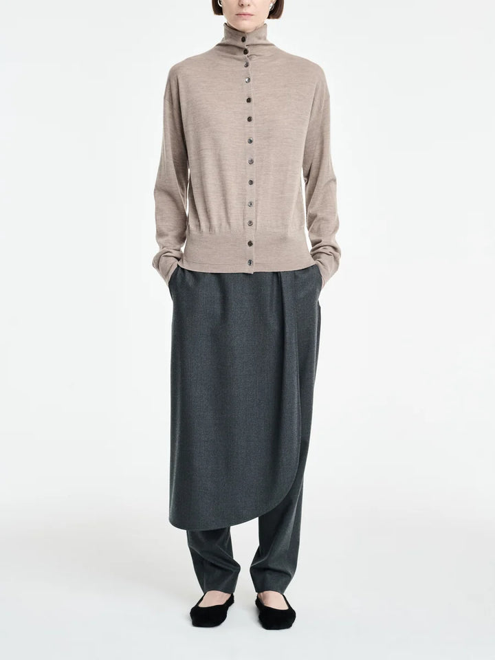 MARIZ MCMANUS MOCK NECK CARDIGAN
