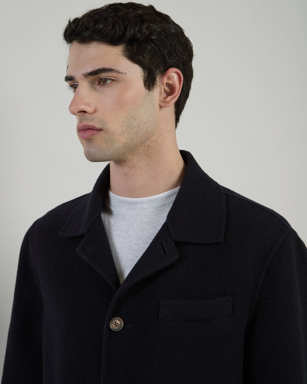 ELEVENTY NAVY WOOL JACKET