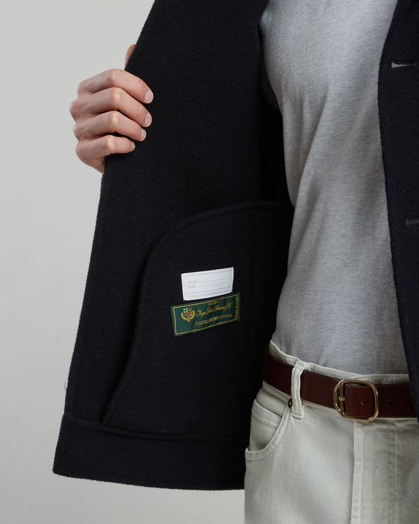 ELEVENTY NAVY WOOL JACKET