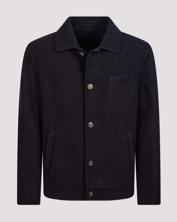 ELEVENTY NAVY WOOL JACKET