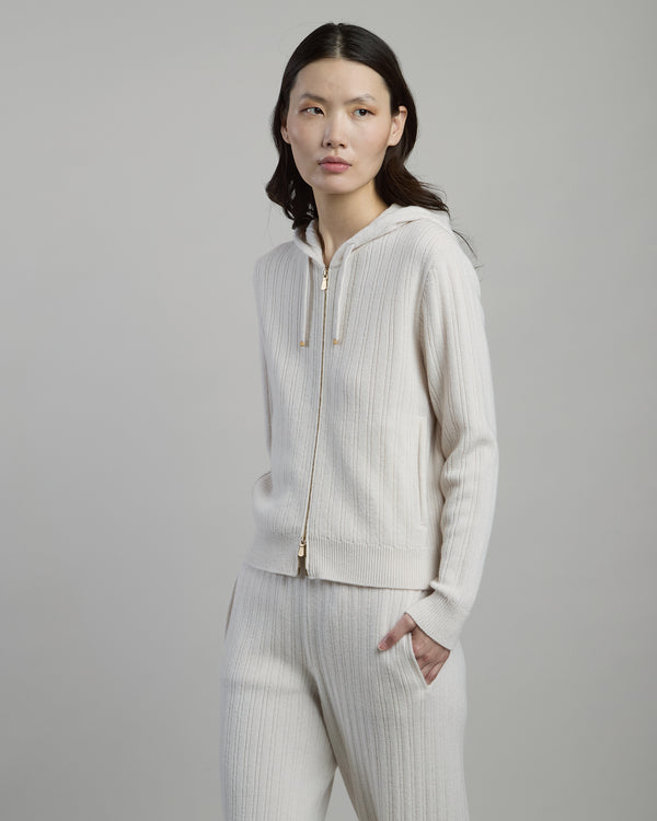 ELEVENTY WOOL CASHMERE FULL ZIP SWEATER