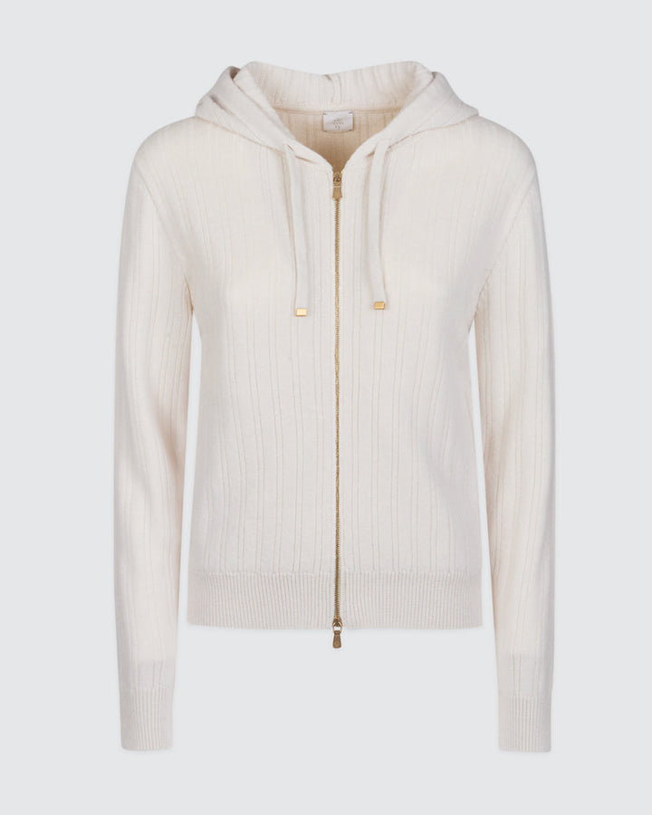 ELEVENTY WOOL CASHMERE FULL ZIP SWEATER