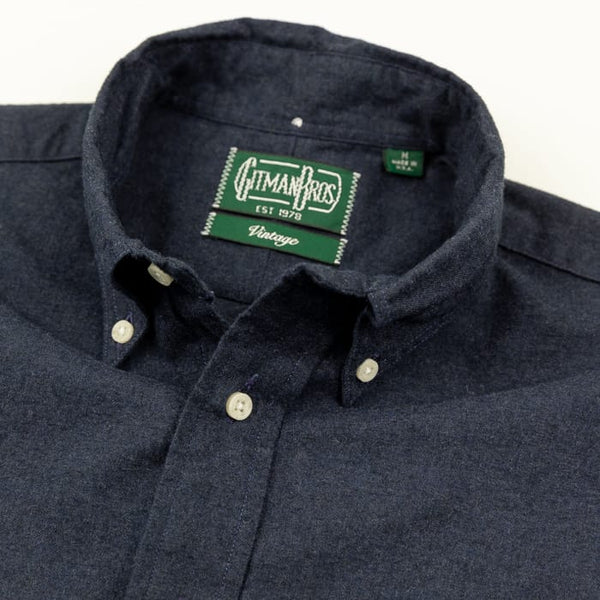 Gitman Vintage Classic Navy Flannel Shirt