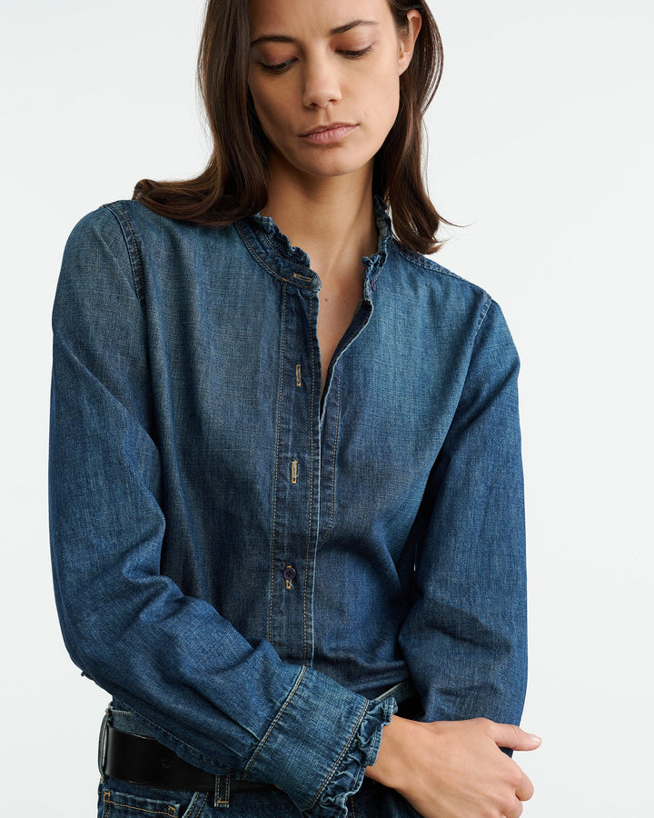 NILI LOTAN LYDIA DENIM SHIRT